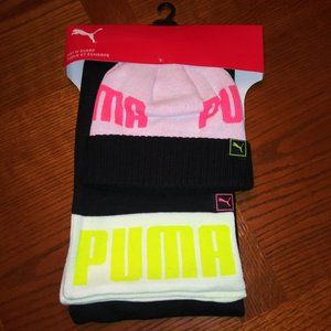 NEW! PUMA Evercat Beanie & Scarf Set